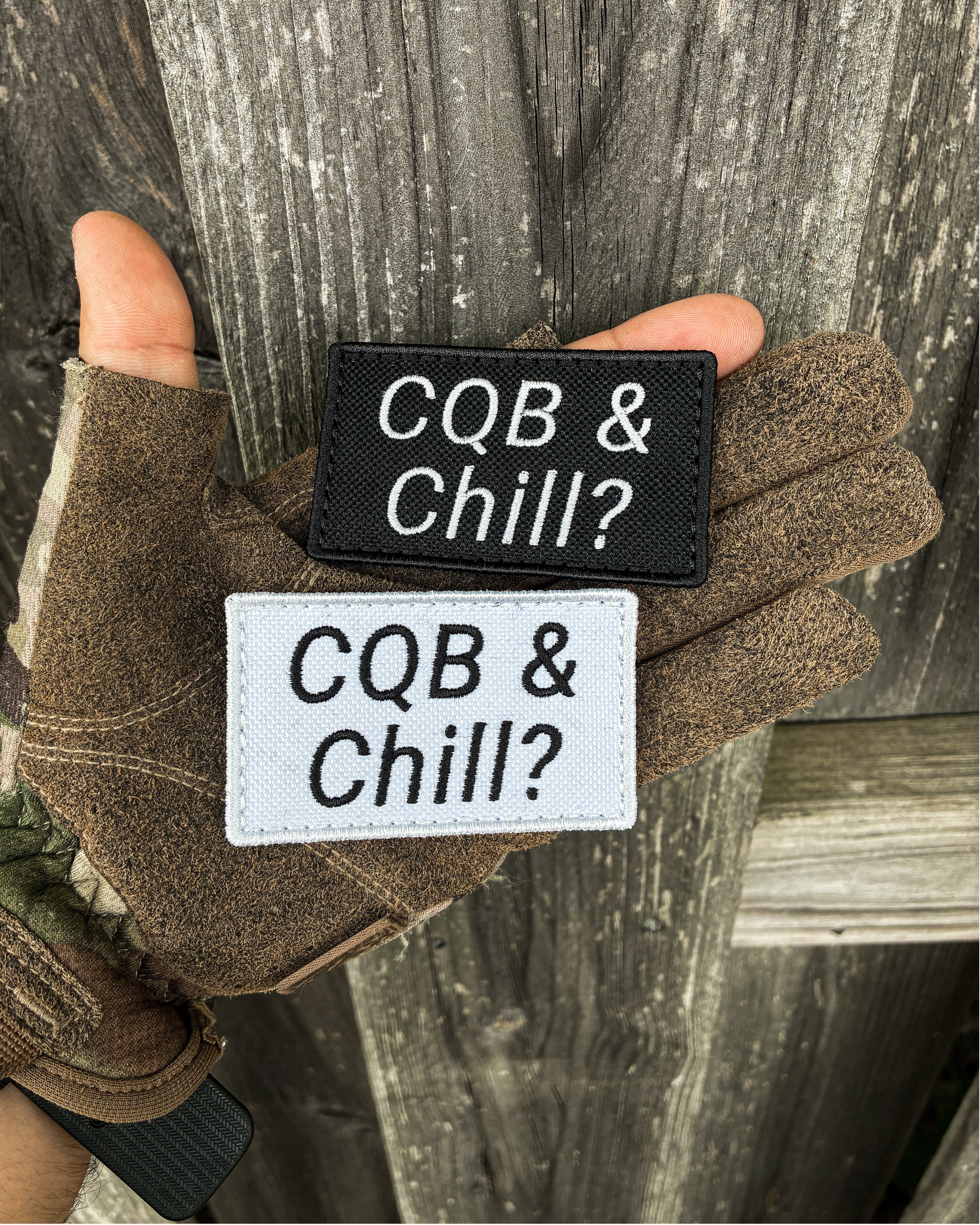 CQB AND CHILL VELCRO PATCH 3" x 1.9"