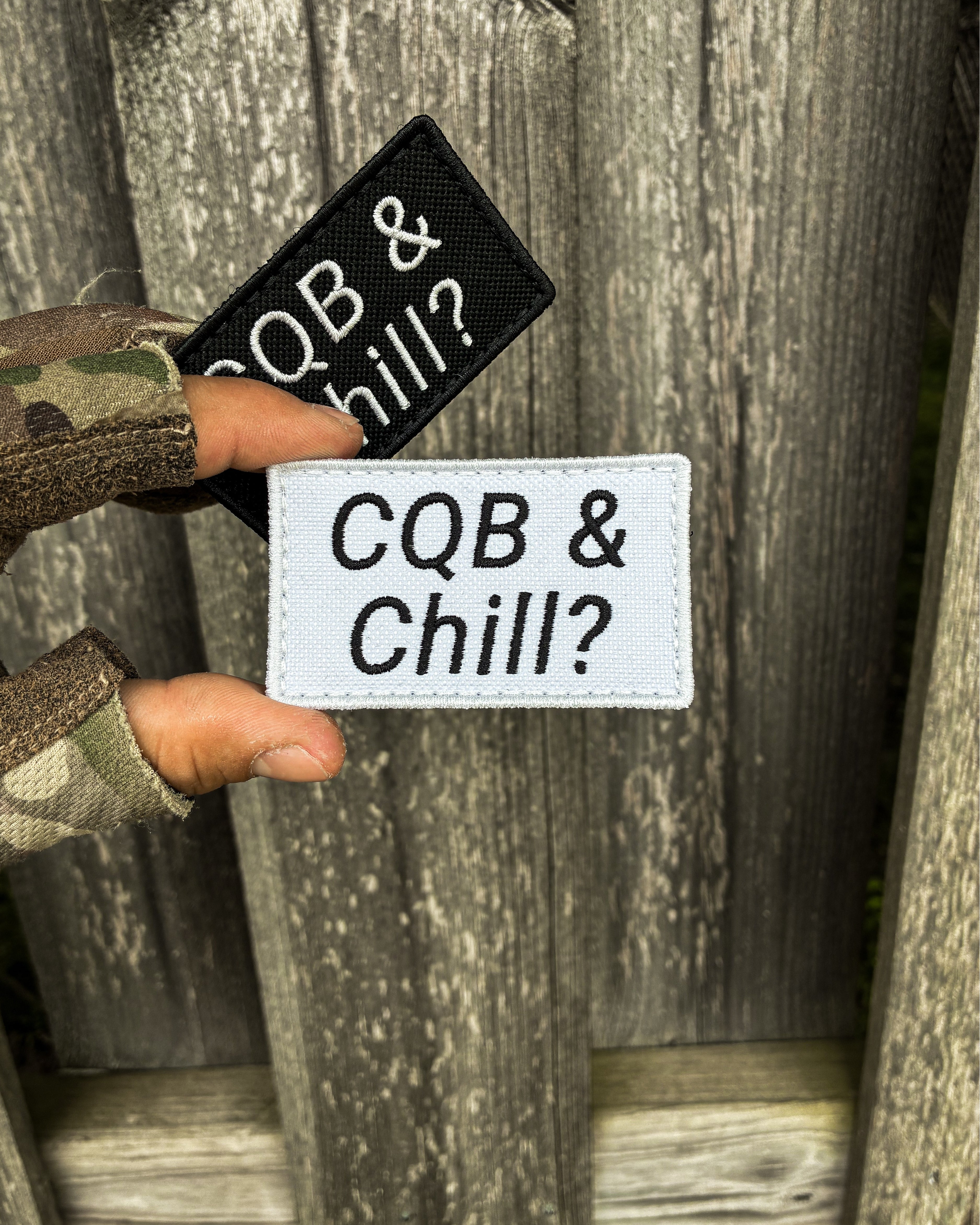 CQB AND CHILL VELCRO PATCH 3" x 1.9"