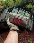 RED AMERICAN PLAG PATCH 3X5 IN