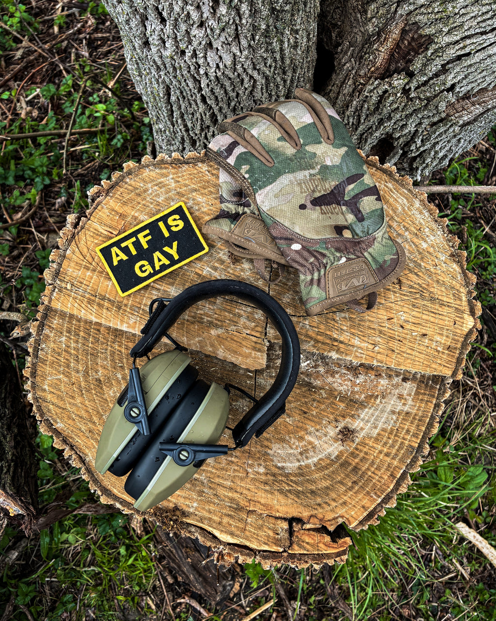 ATF IS GAY VELCRO PATCH 3X5 IN