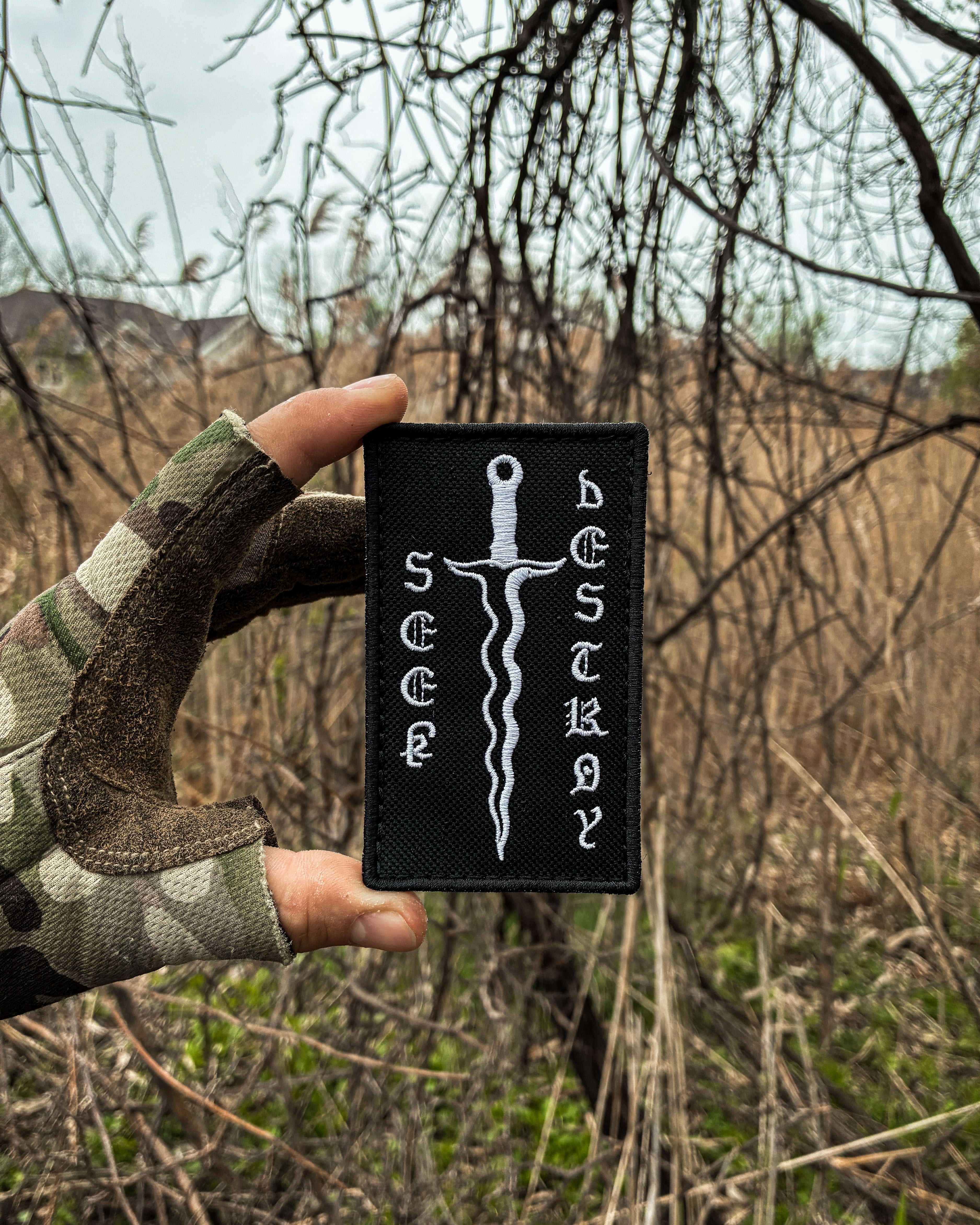 SEEK AND DESTROY VELCRO PATCH 3x5 IN